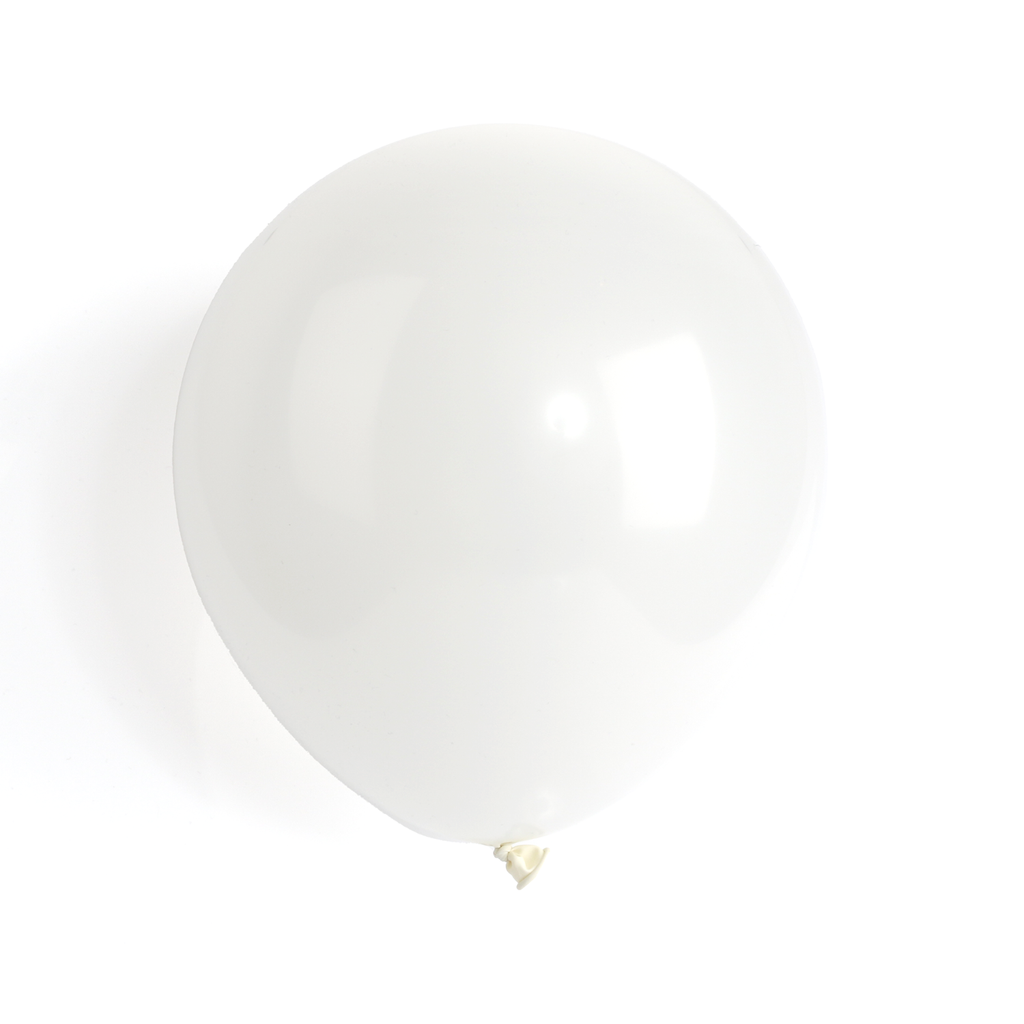 100 Pearlised White 7" Latex Balloons – Shiny Party Decorations Weddings Birthdays Celebrations