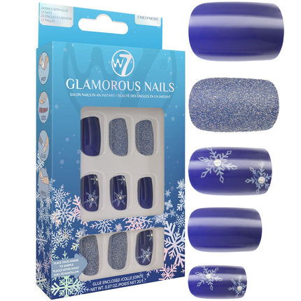 W7 Cosmetics Glamorous False Nails - Chillynight