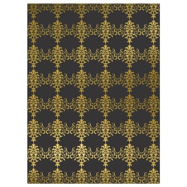 5 Black & Gold Foiled A4 Card Sheets