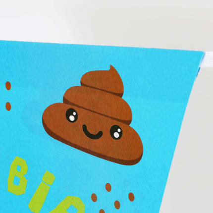 Emoji Poo Hanging Party Bunting - 2.7m