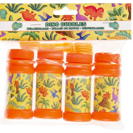 Dinosaur Bubble Tubs & Blowers - 4 Pack