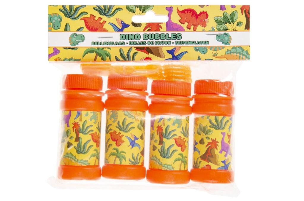 4 Dinosaur Bubble Tubs & Blowers (Pack)