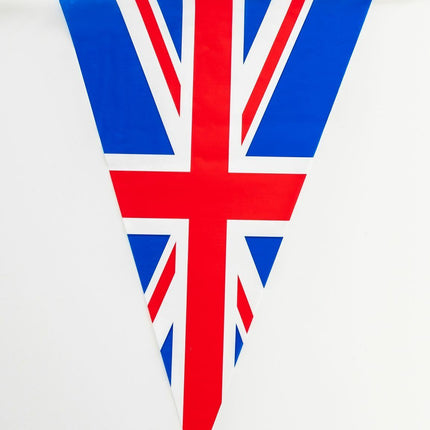 UJ002 Union Jack 7m Triangle Flag Bunting