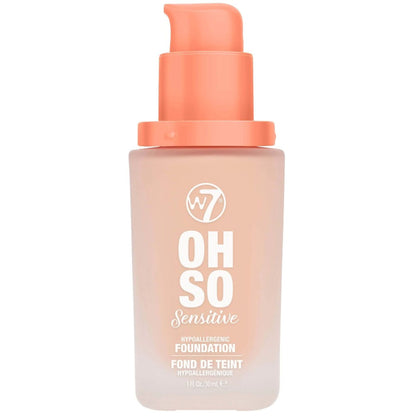 W7 Cosmetics Oh So Sensitive Hypoallergenic Liquid Foundation - Natural Beige