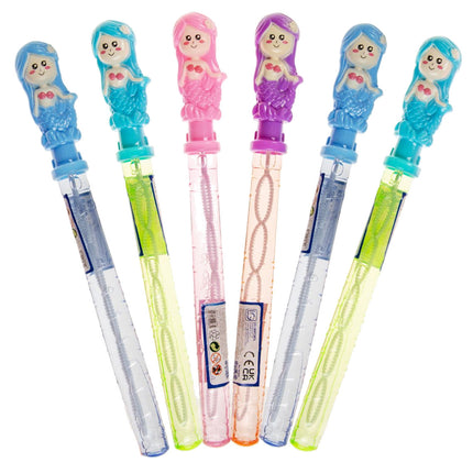 Large Mermaid Bubble Wand Swords - 6 Pack