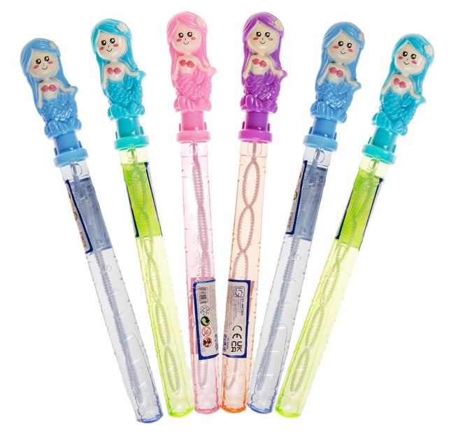 Large Mermaid Bubble Wand Swords - 6 Pack