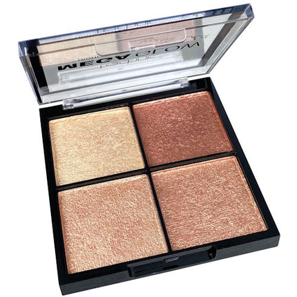 Technic Cosmetics Mega Glow Powder Highlighter Quad - Warm Edit