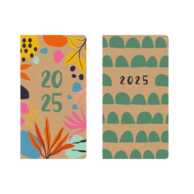 2025 Eco Friendly Slim Week To View Diary - Assorted