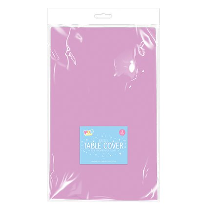 Purple Pastel Plastic Tablecloths - 121cm x 121cm 2 Pack