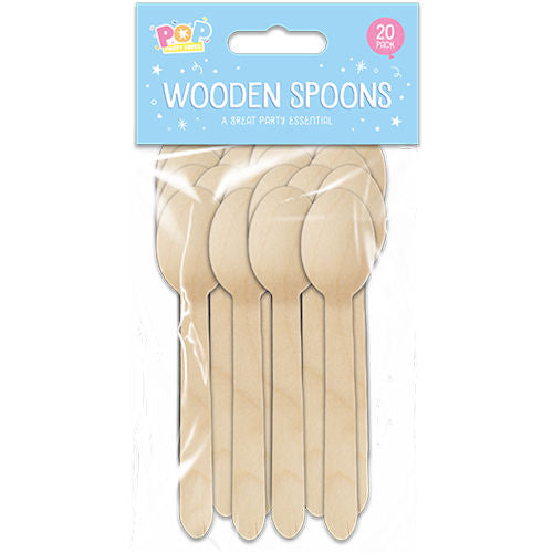 Wooden Spoons - 20 Pack