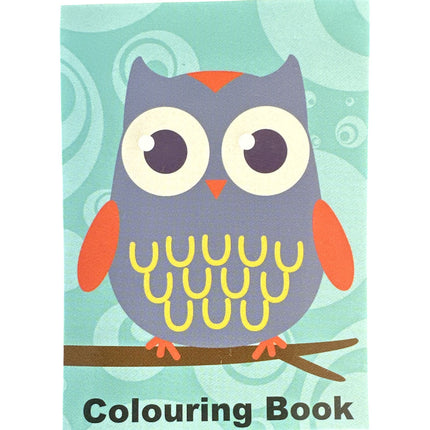 Cute Owls Mini Colouring Book - Assorted