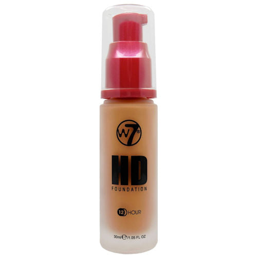 W7 Cosmetics HD Foundation Suede - Liquid Pump Face Buildable Smooth Application