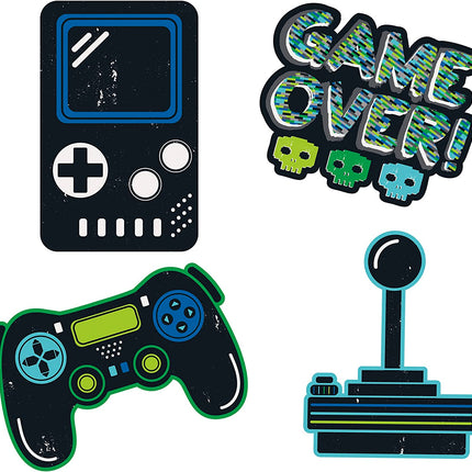 Gamer Birthday Wall Decals - 4 Pack
