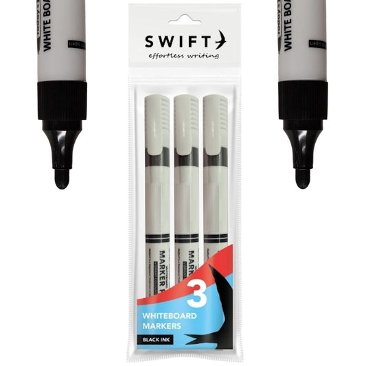 Black Whiteboard Markers 3 Pack