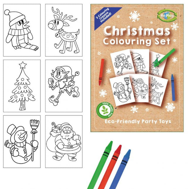 Christmas A6 Colouring Set (Single)