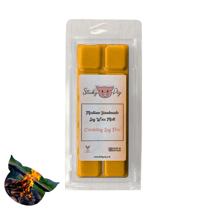 Crackling Log Fire 50g Soy Wax Melt Clamshell