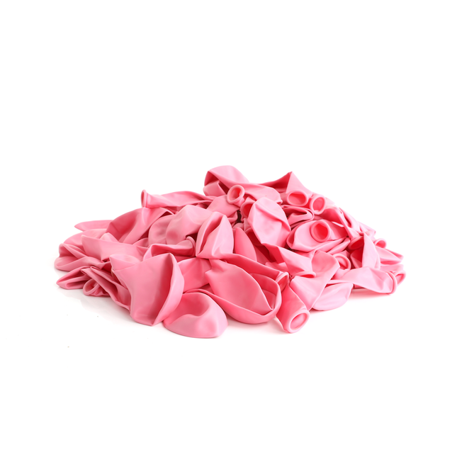 Pearlised Baby Pink 7" Latex Balloons – 100 Pack