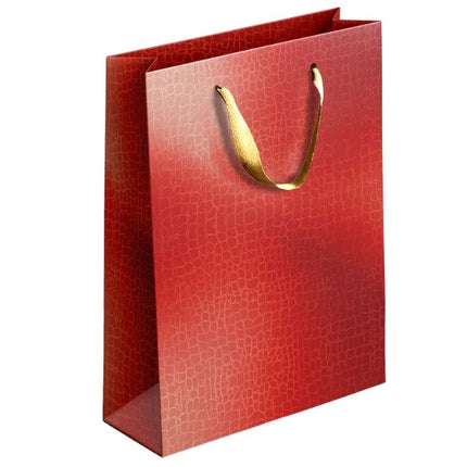 Coloured Embossed Metallic Large Gift Bag