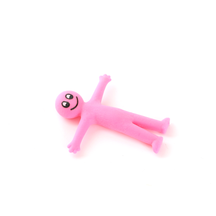Pink Stretchy Smiley Men - 12 Pack