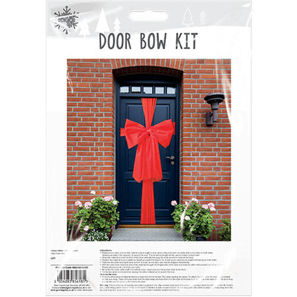 Christmas Festive Door Bow Kit - Red