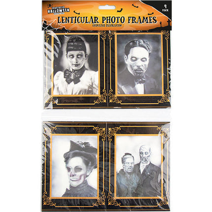 Halloween Lenticular Horror Photo Frames - 4 Pack