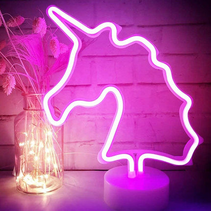 Neon Pink Unicorn - Light