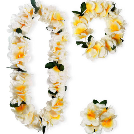 Deluxe Hawaiian Lei, Crown & Bracelet Set
