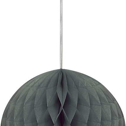 Black 8" Honeycomb Ball Decoration