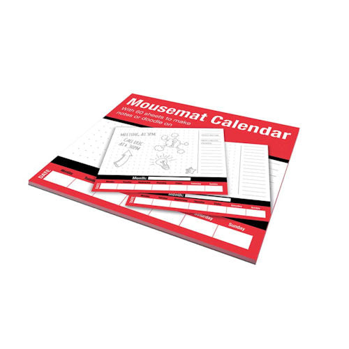 WTV Mouse mat Pad Calendar - Things To Do Planner Organiser Schedule