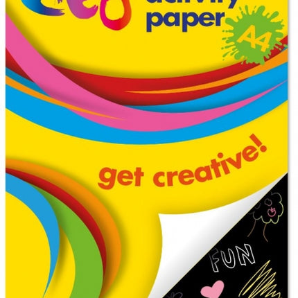 50 Black A4 Activity Paper Sheets