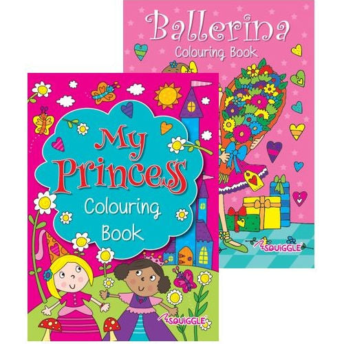 Ballerina / Princess Colouring Book - Assorted
