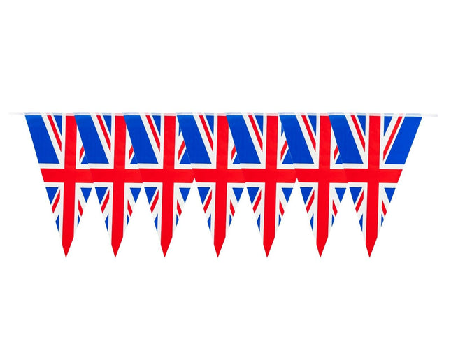 UJ002 Union Jack 7m Triangle Flag Bunting