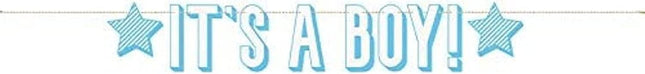 Blue It's a Boy Letter Banner