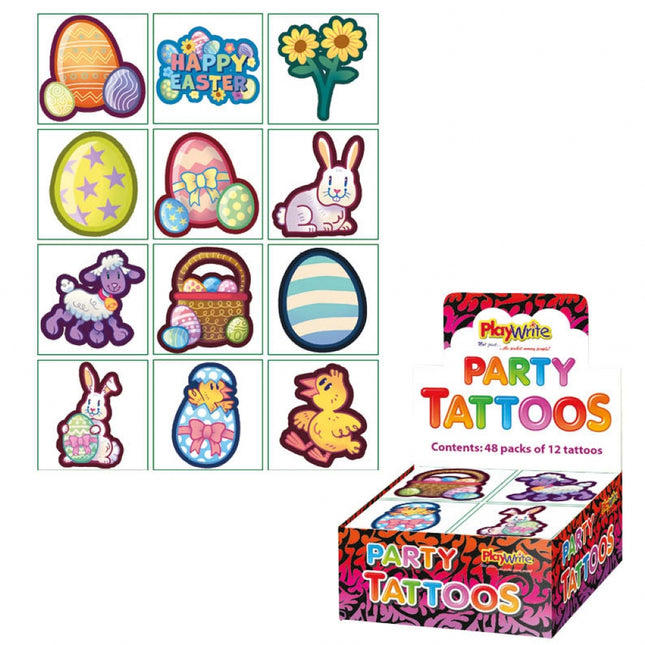 Easter Tattoos - 12 Pack