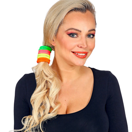 Neon Hair Ties - 8 Pack