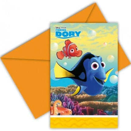 Finding Dory Party Invitations - 6 Pack