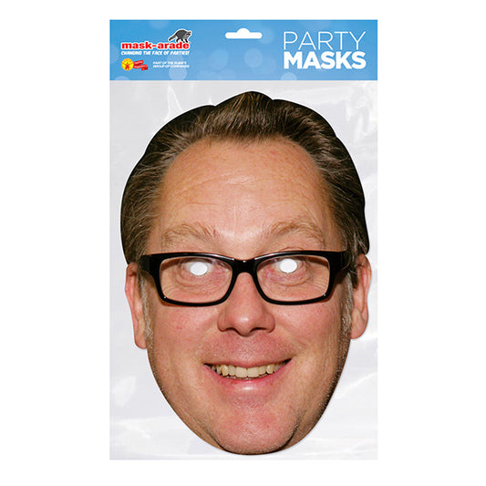 Vic Reeves Party Mask – Full Face Cardboard Mask Eye Cut-Outs Parties