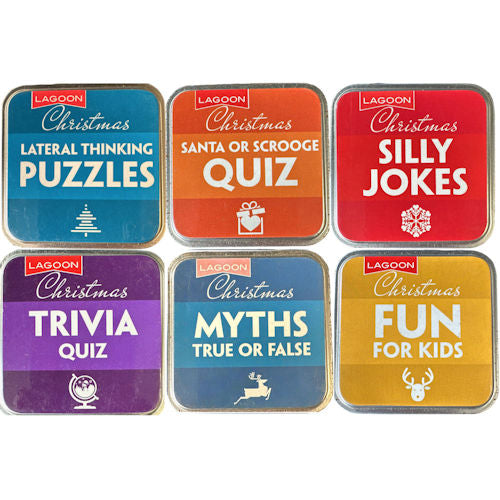 Christmas Tin Games - 6 Pack