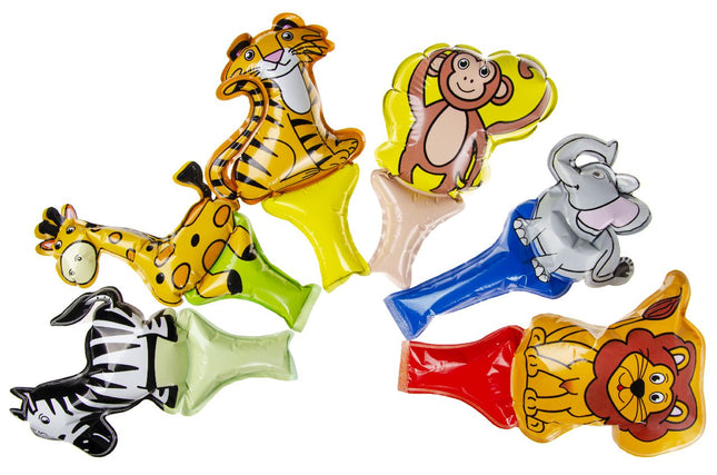 Wild Animal Self-Inflating Handheld Balloons - 6 Pack