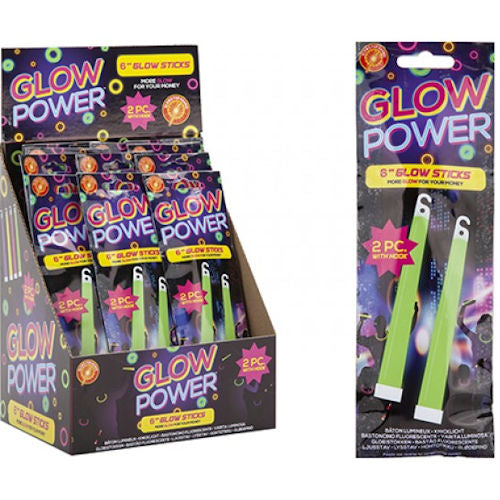 6" Glow Sticks 2 Pack - Assorted