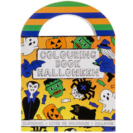 Halloween Sticker & Colouring Books With Handles - 6 Pack