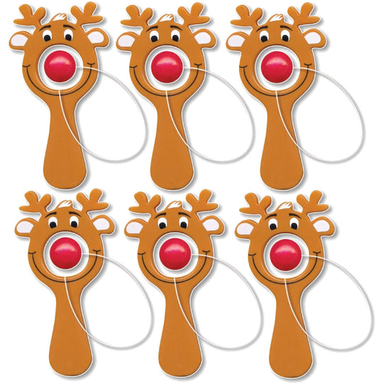 6 Reindeer Paddle Bat Game