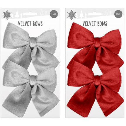 Medium Velvet Bows - Assorted