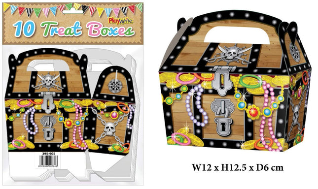 Pirate Treat Boxes - 10 Pack