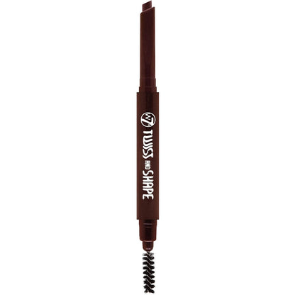 W7 Cosmetics Twist & Shape Eyebrow Crayon Dark Brown - Shaping Liner Definition Brows Brush