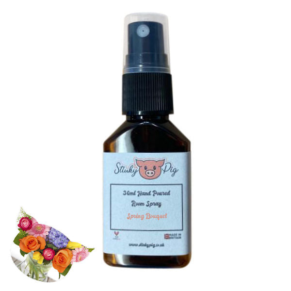 Stinky Pig Highly Scented Small Room Spray - 30ml Spring Bouquet