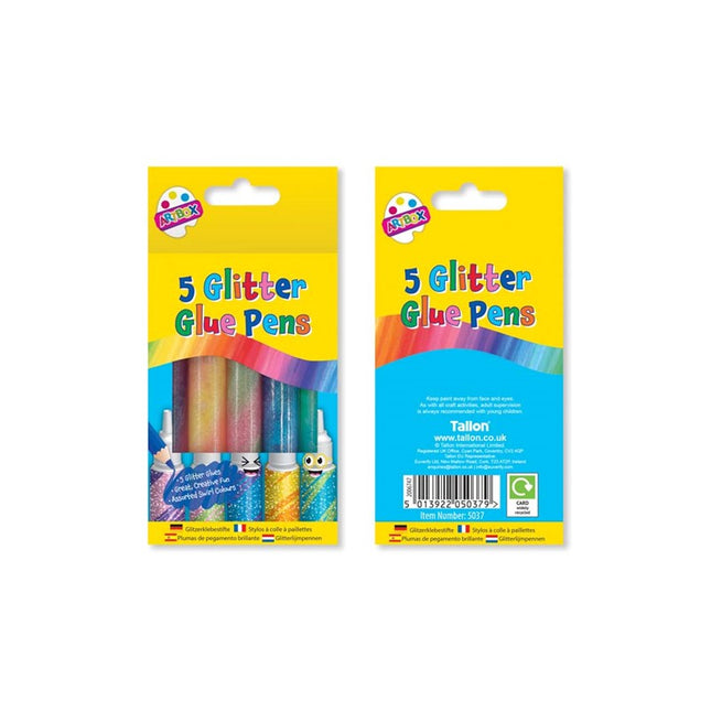 Swirl Glitter Glue Pens - 5 Pack