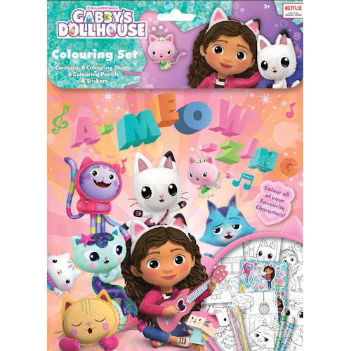 Gabby's Dollhouse Colouring Set