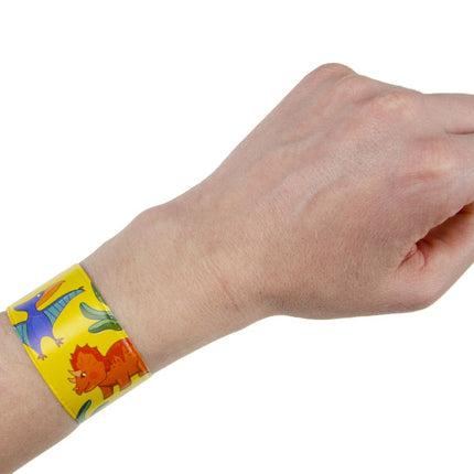 Dinosaur Slap Bracelets - 6 Pack