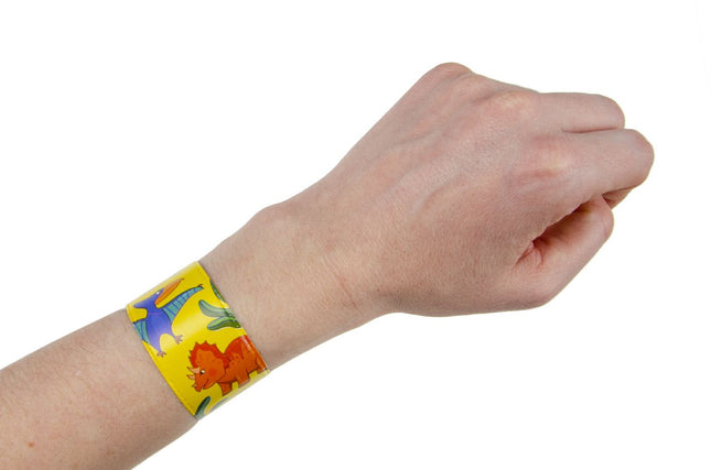 Dinosaur Slap Bracelets - 6 Pack